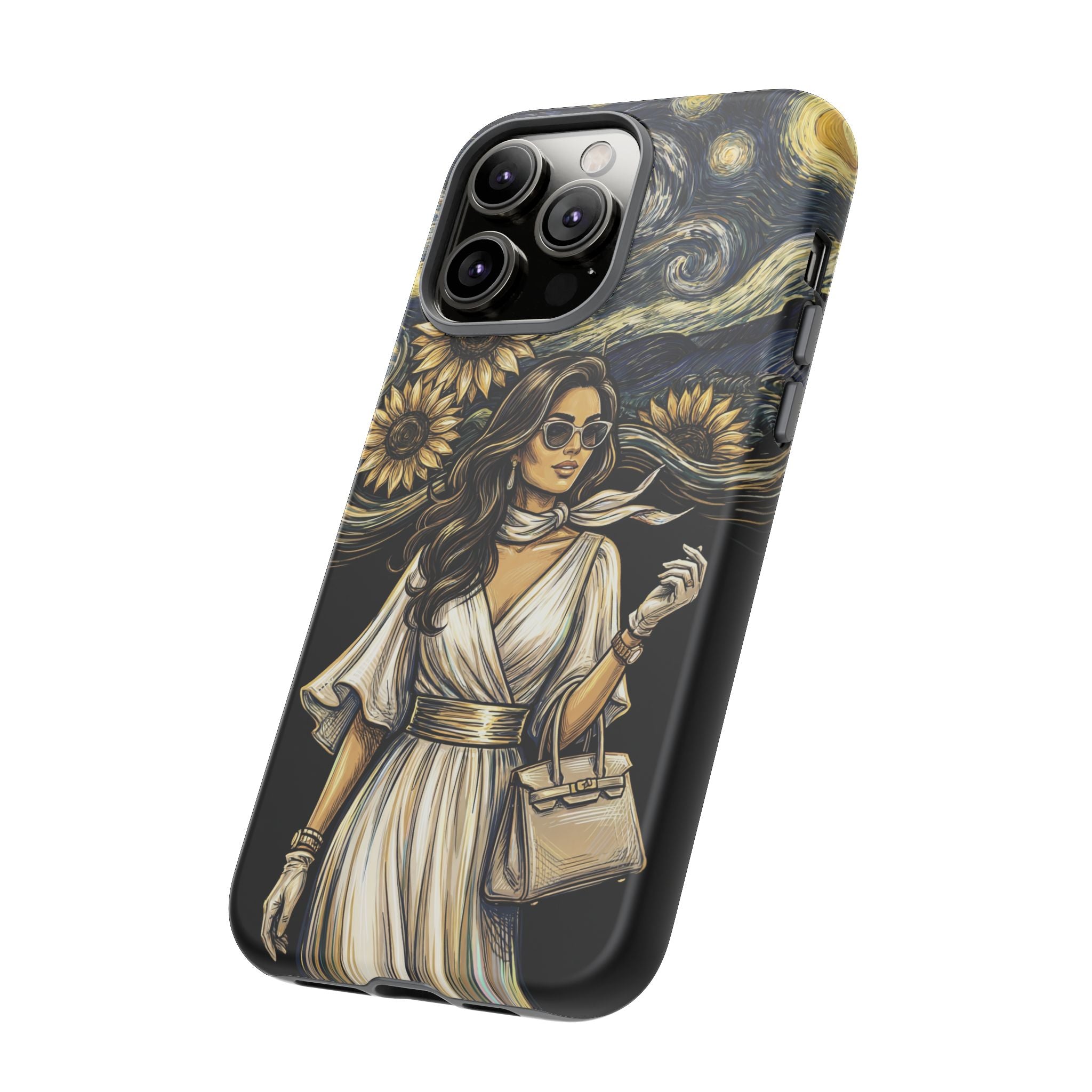 Van Gogh Night Sunflowers iPhone Case | Chic Woman Art