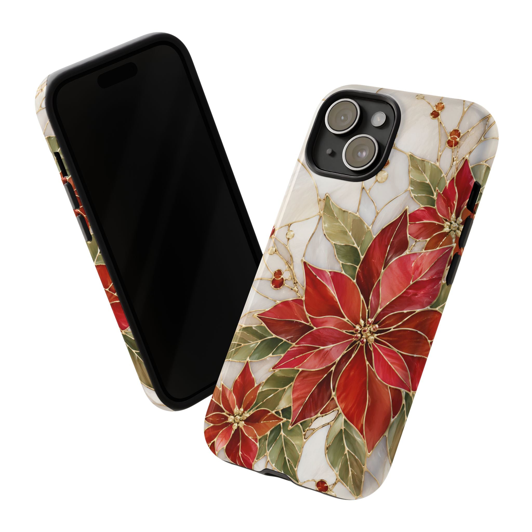 Poinsettia iPhone Case | Christmas Floral Cover