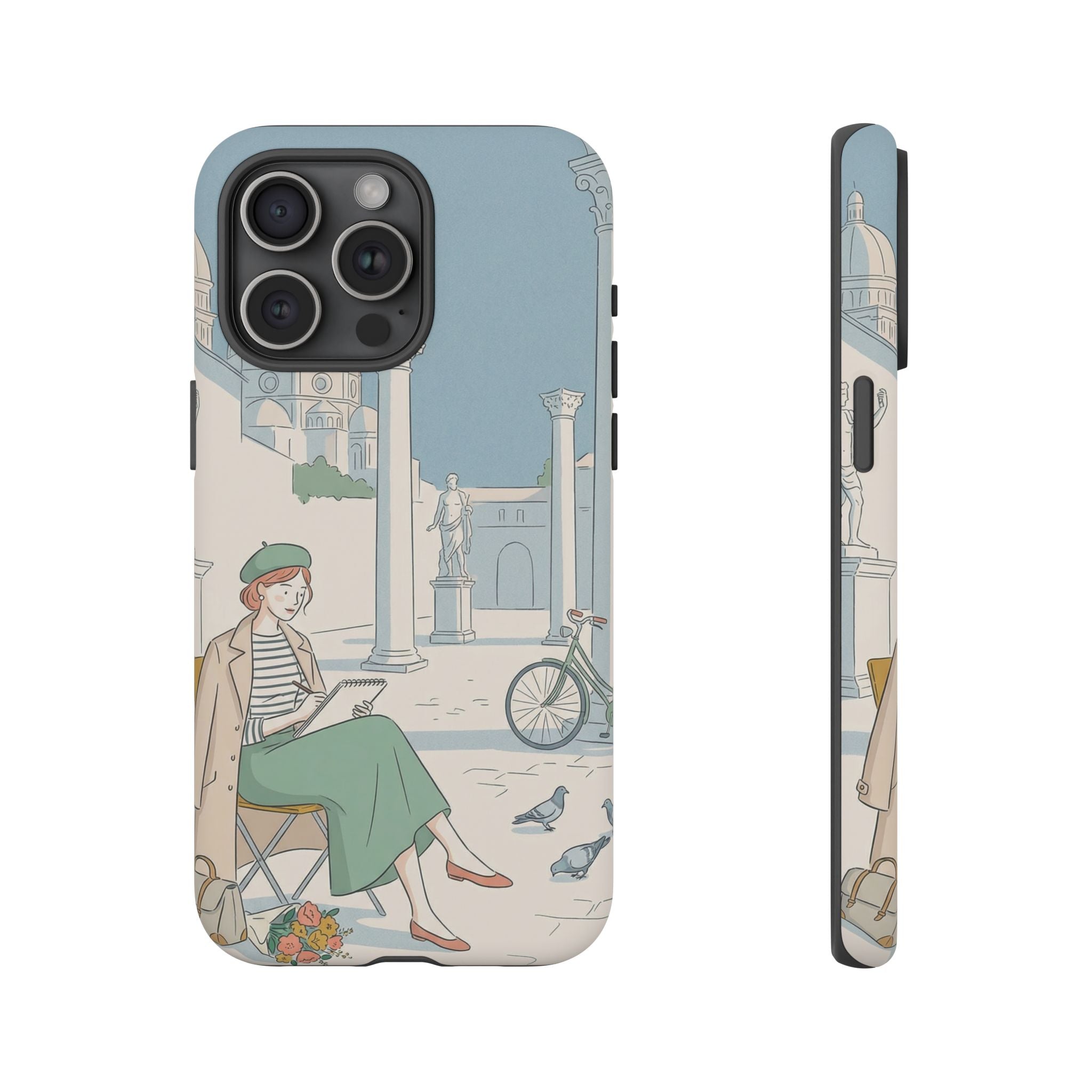 Florence Art Aesthetic iPhone Case | Renaissance Italy Travel Illustration