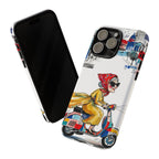 Vintage Vespa Granny iPhone Case | Retro Scooter Travel iPhone Cover
