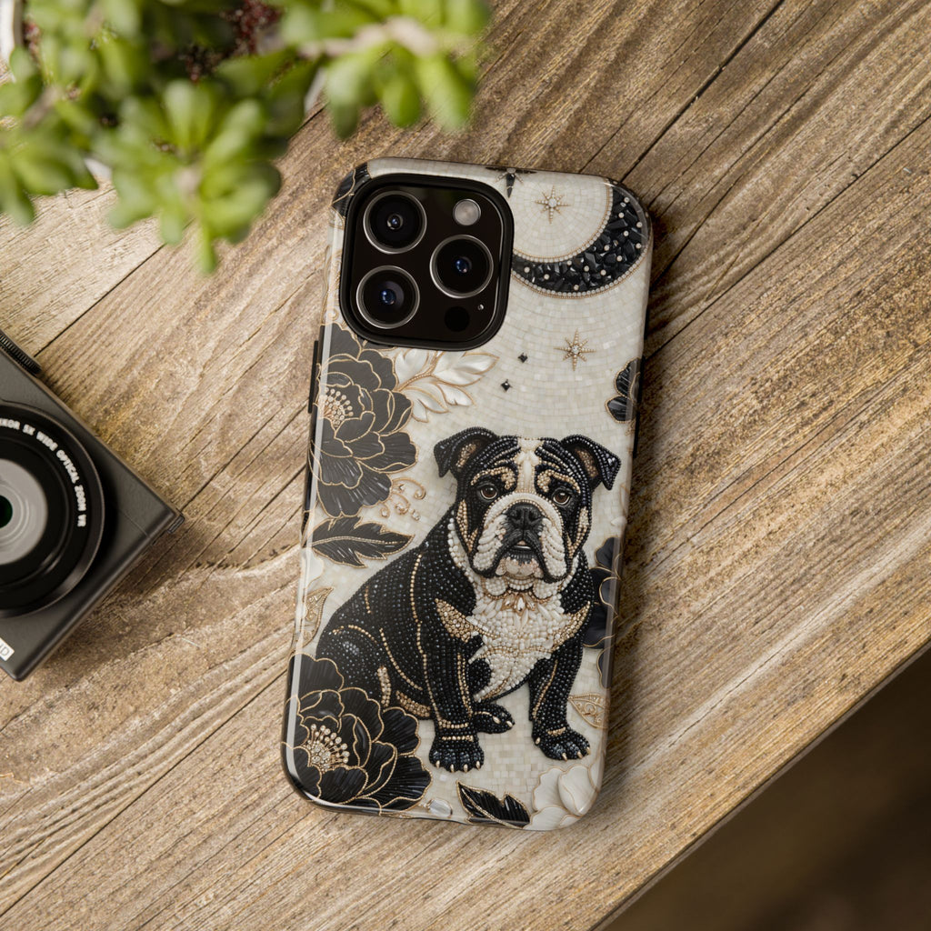 Bulldog Floral iPhone Case — Moon & Peony Protective Case