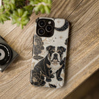 Bulldog Floral iPhone Case — Moon & Peony Protective Case