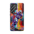 Vibrant American Football Runner Samsung Galaxy Phone Case
