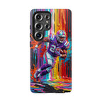 Vibrant American Football Runner Samsung Galaxy Phone Case