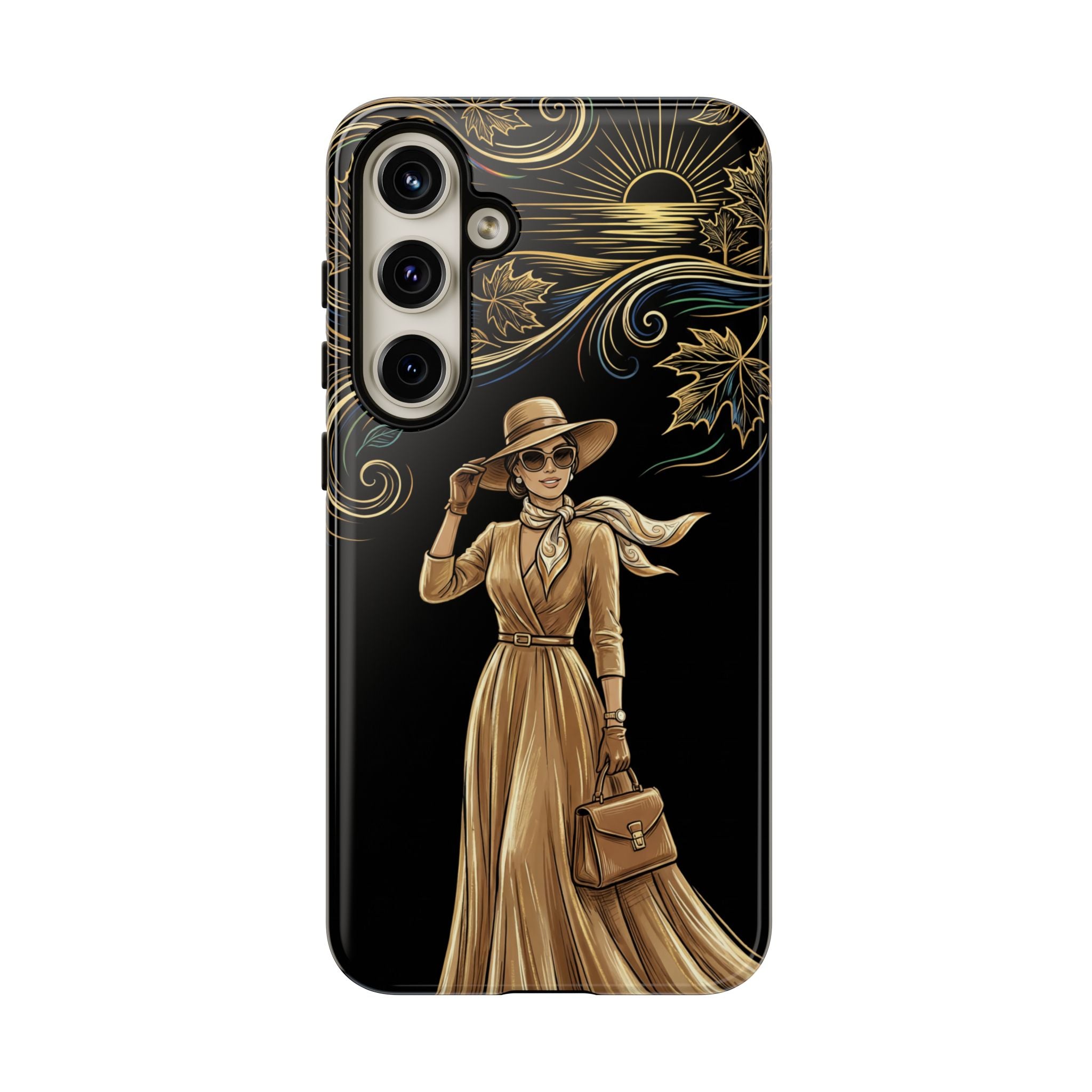Vintage Autumn Lady Samsung Galaxy Phone Case