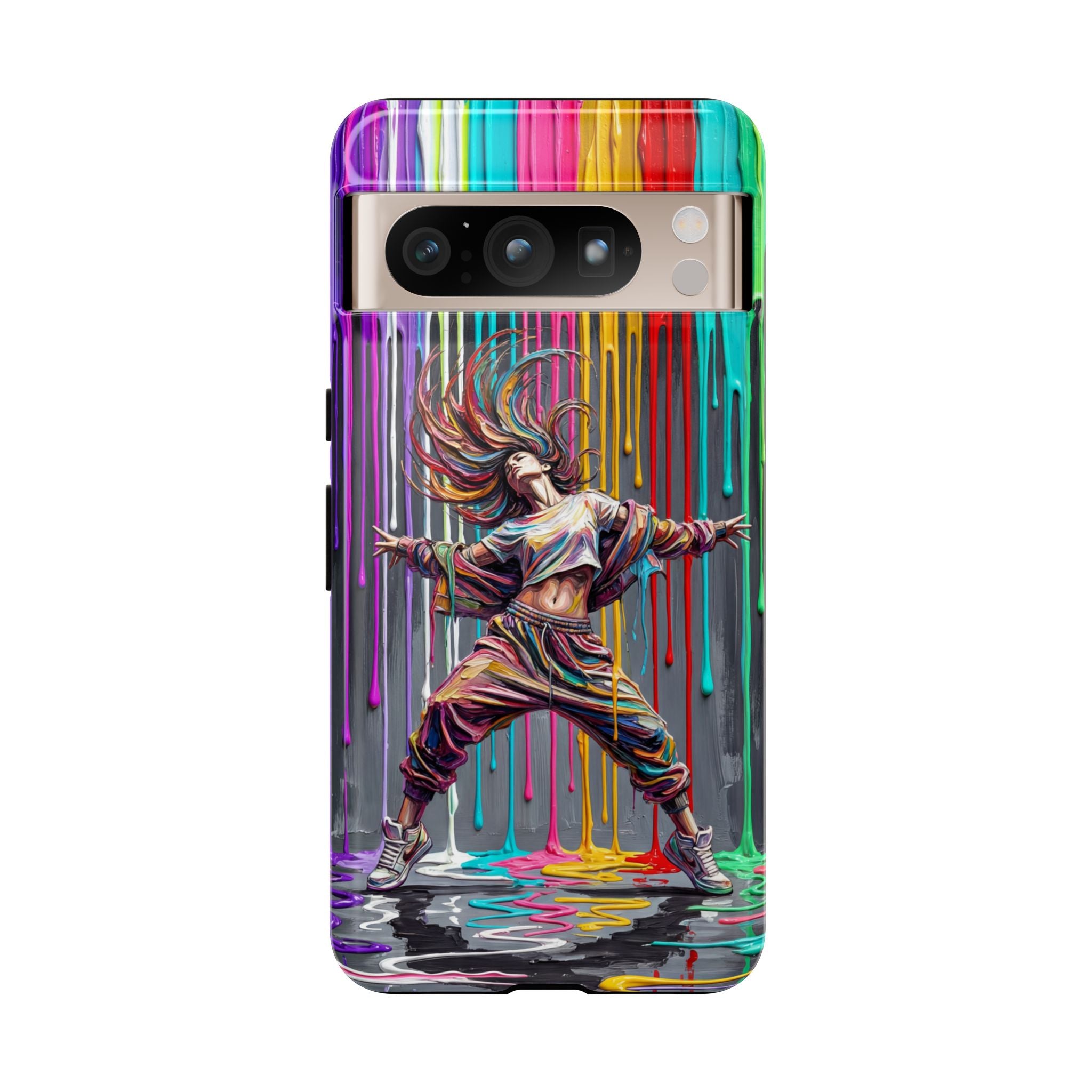 Google Pixel Phone Case | Colorful Street Dance Drip Design