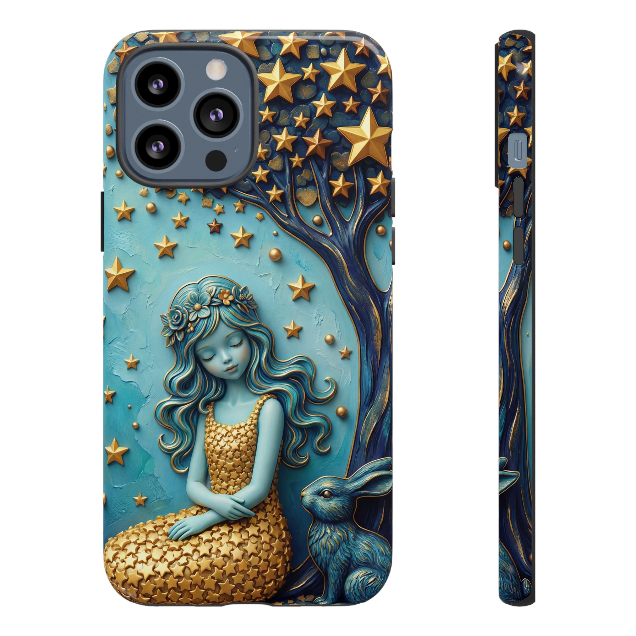Dreamy Maiden & Star Tree iPhone Case