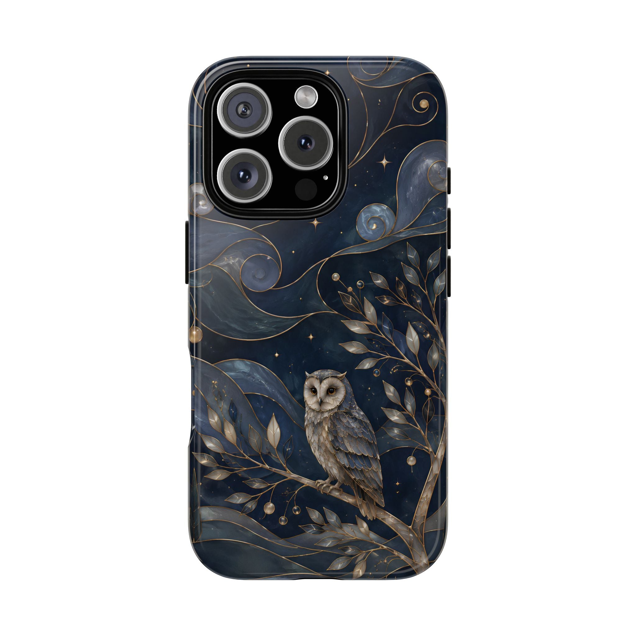 Barn Owl iPhone Case | Midnight Forest Art Cover