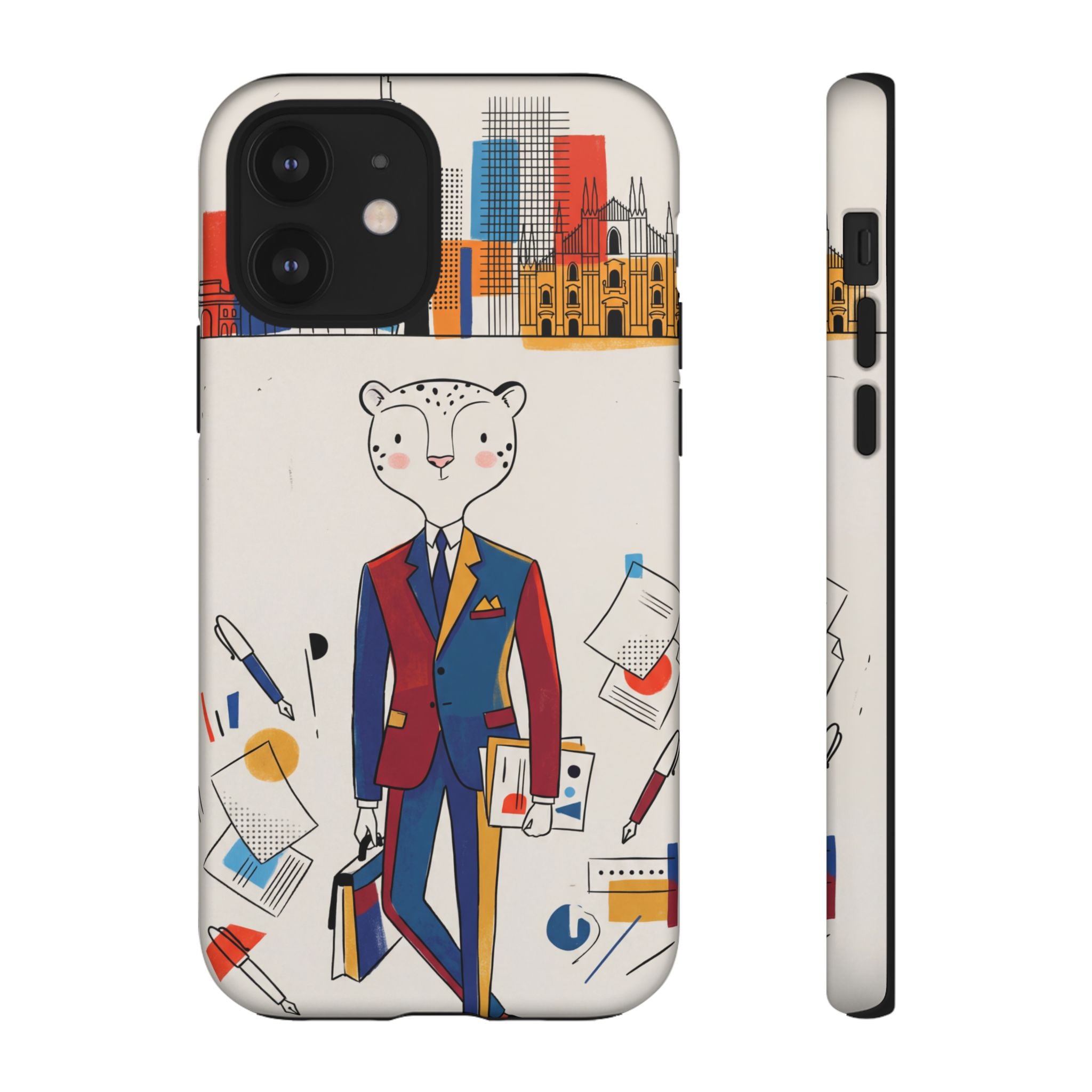 Leopard Executive Phone Case | Business Chic Illustrated