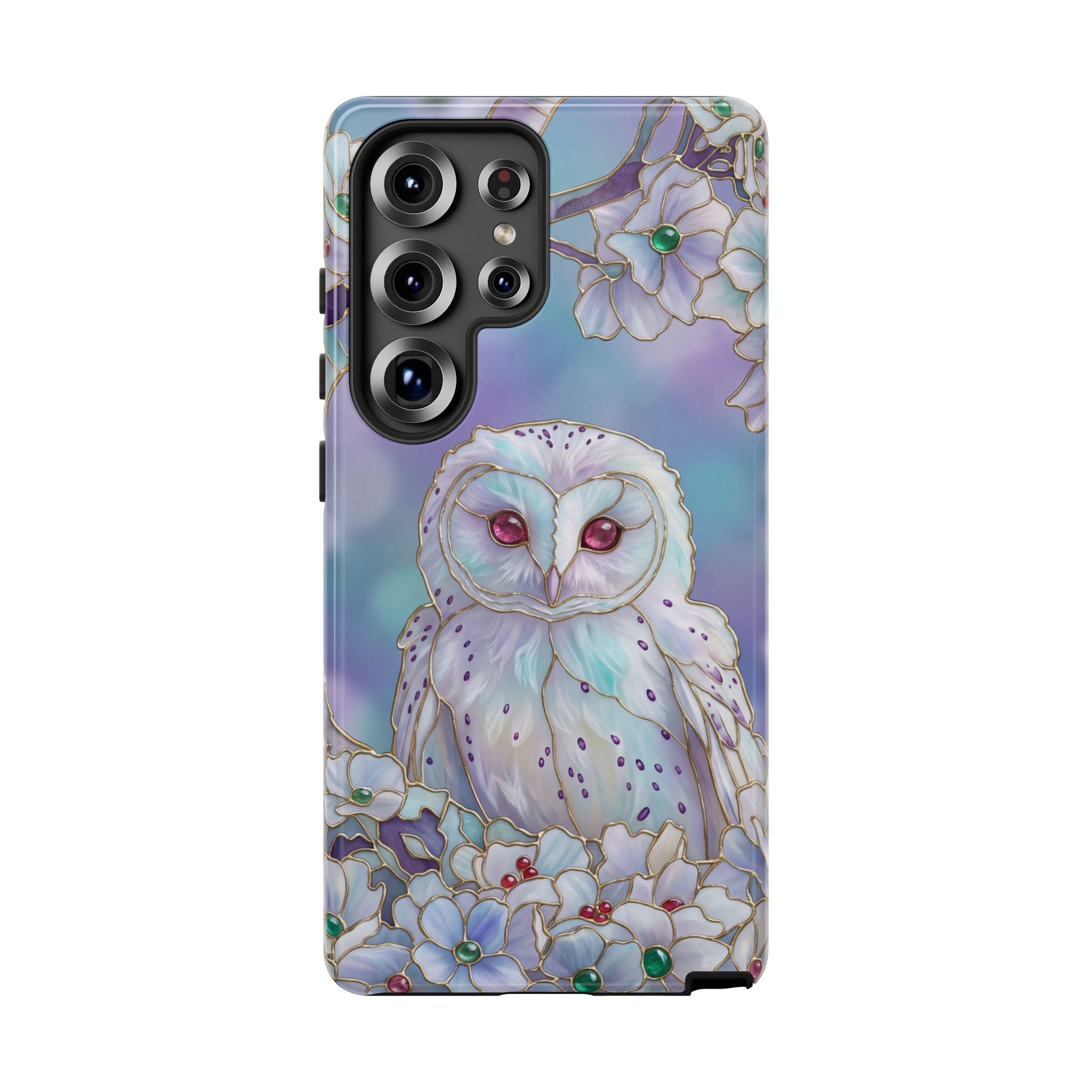 Floral Pastel Mystic Barn Owl Samsung Galaxy Case