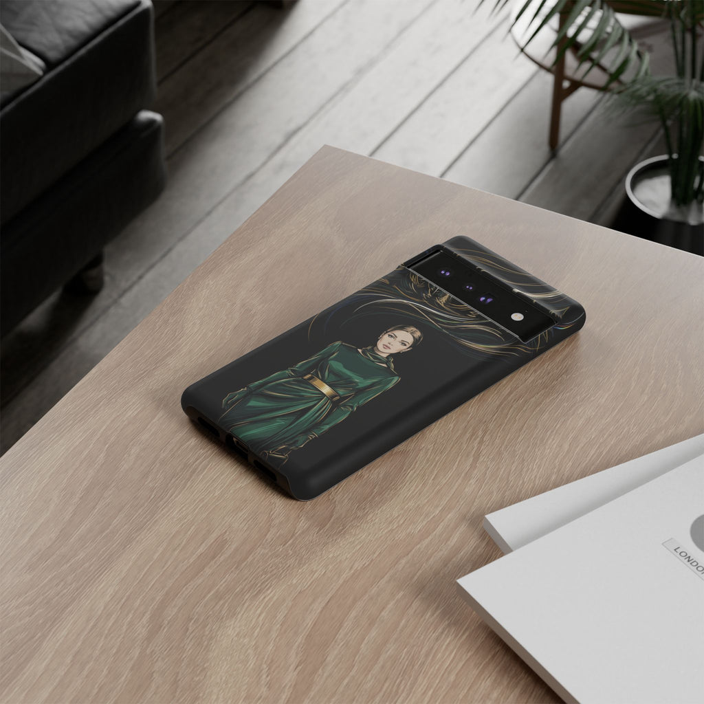 Custodia per Google Pixel Donna Elegante nella Foresta