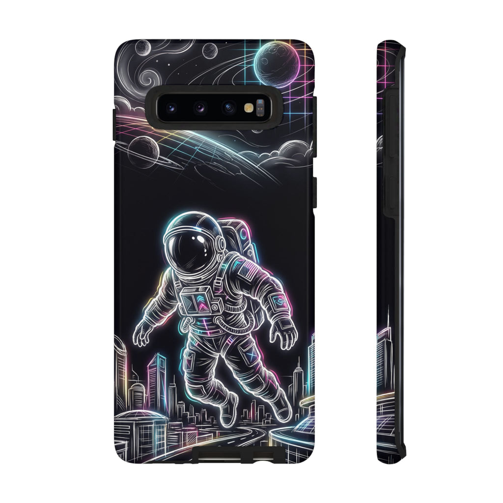 Space Explorer Astronaut Neon Samsung Galaxy Phone Case