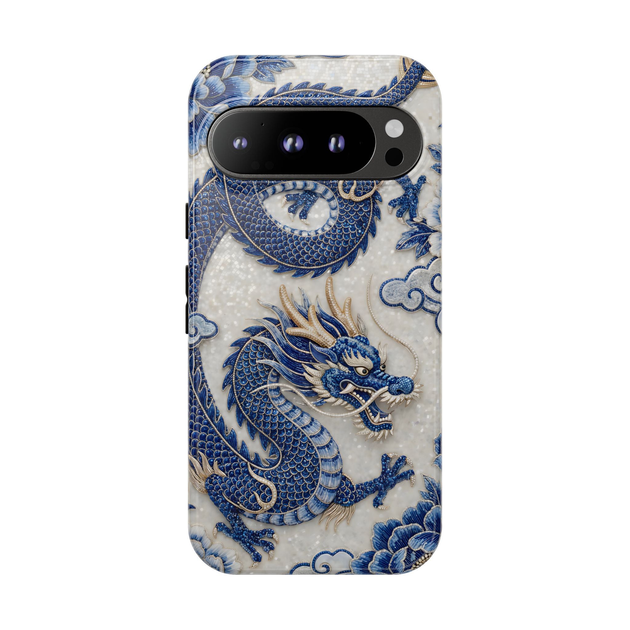Asian Zodiac Dragon Google Pixel Phone Case V2 | Blue & White Porcelain Luxury Protective Case | Year of the Dragon Gift