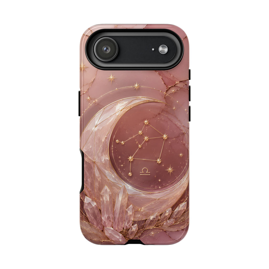 Libra Zodiac iPhone Case | Moon Crystal Astrology iPhone Case