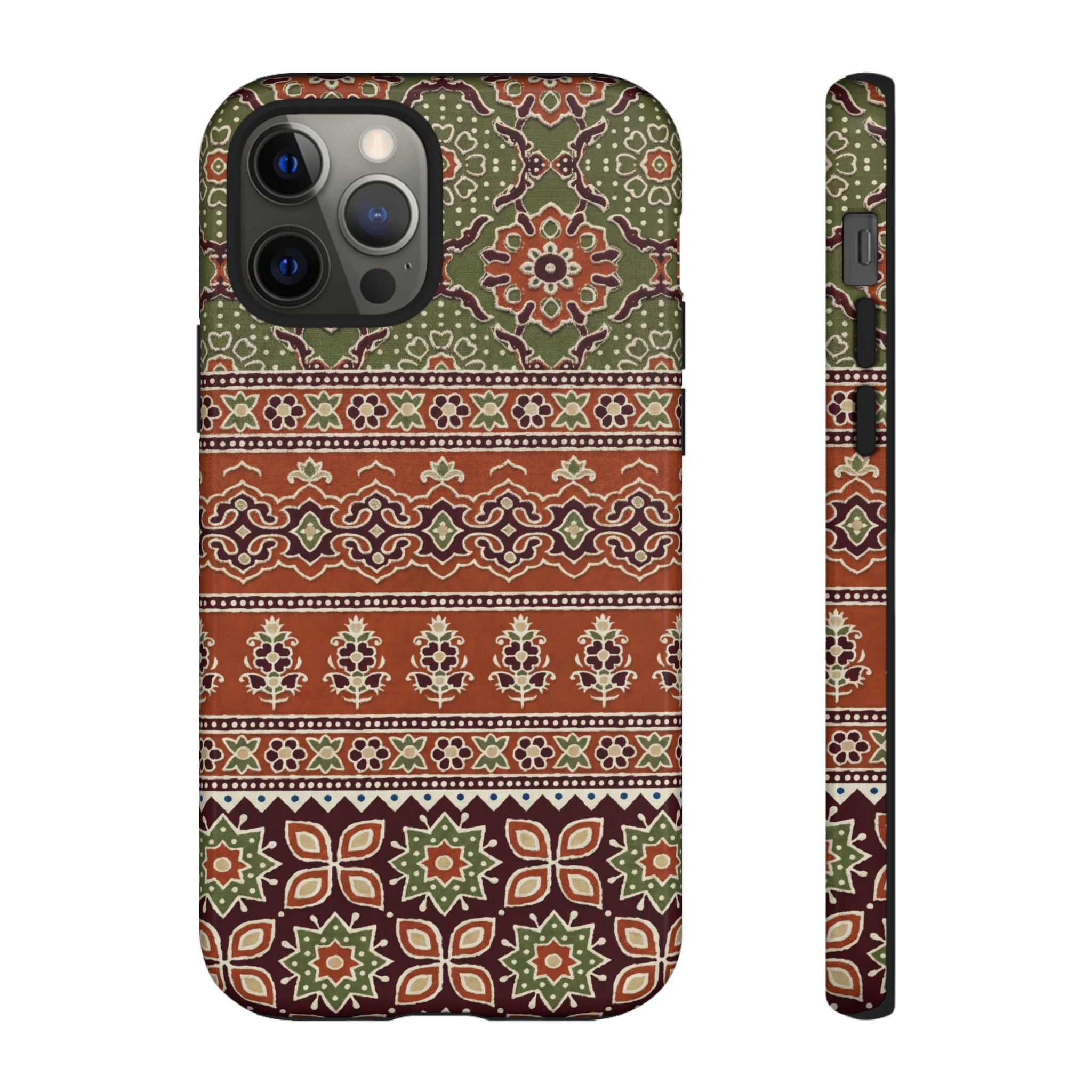 Batik Floral Protective iPhone Case
