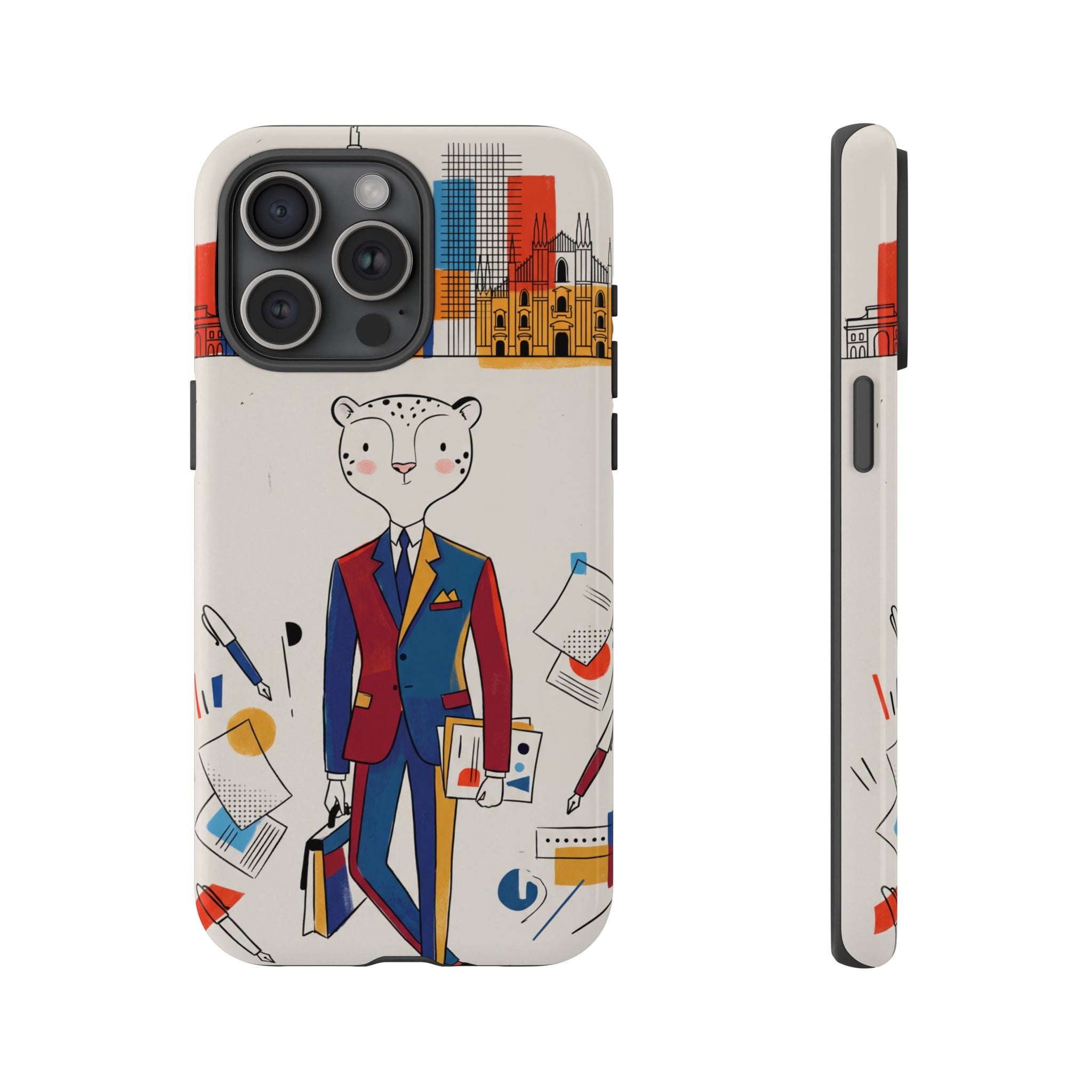 Leopard Executive Phone Case | Business Chic Illustrated