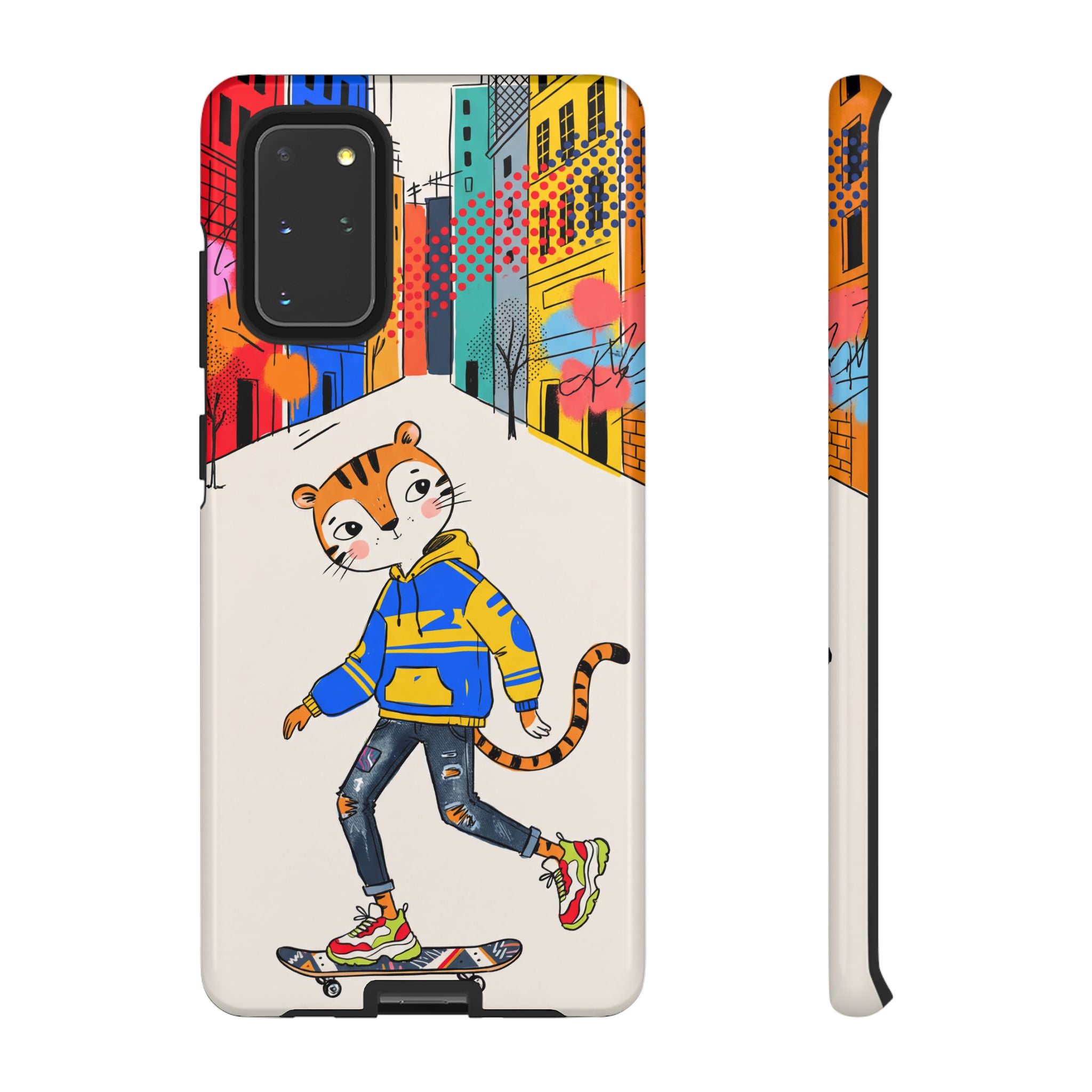 Skater Tiger Samsung Galaxy Phone Case