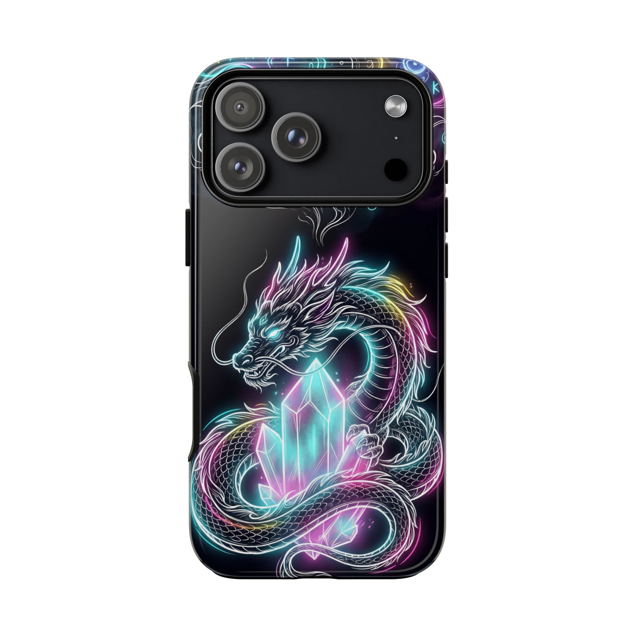 Neon Loong Crystal iPhone Case