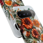 Floral Quilling Tough Google Pixel Case — Orange Daisy