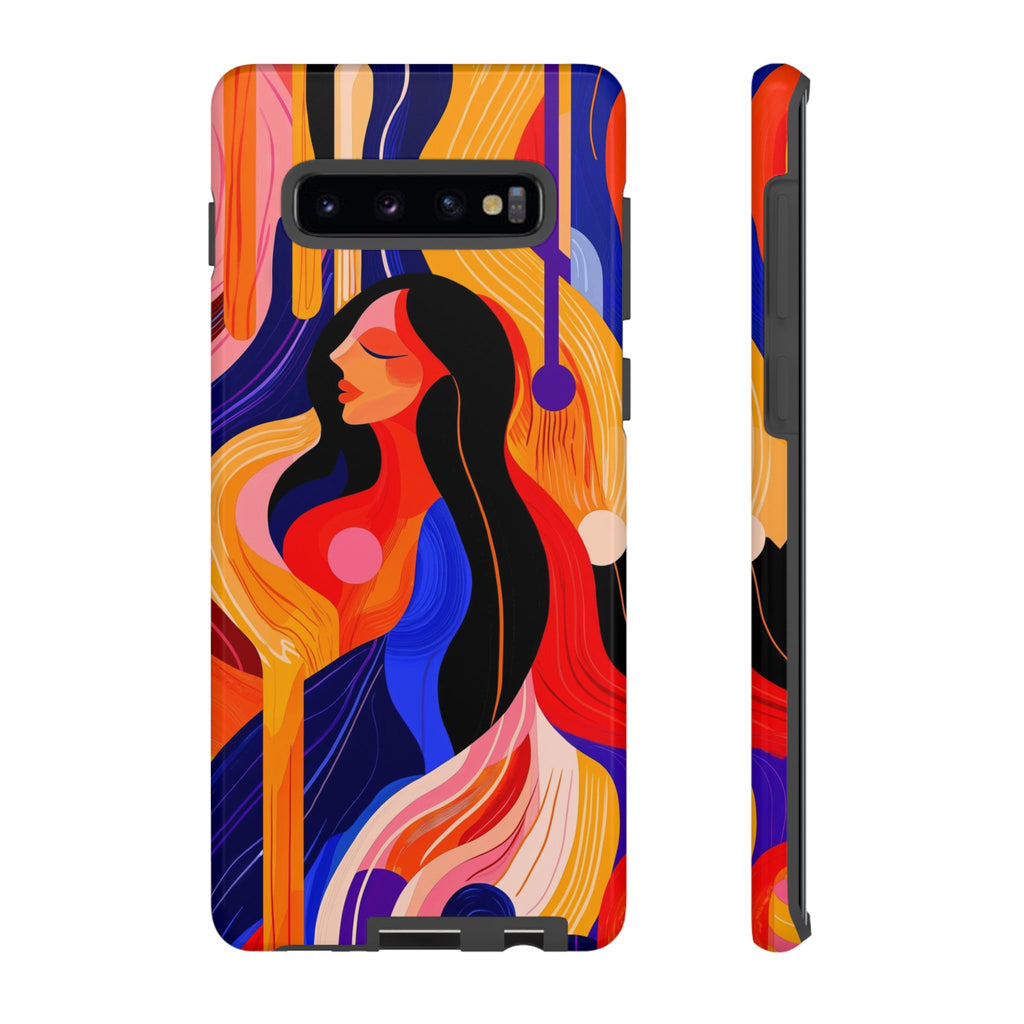 Abstract Colourful Woman Samsung Galaxy Tough Case | Vibrant Artistic
