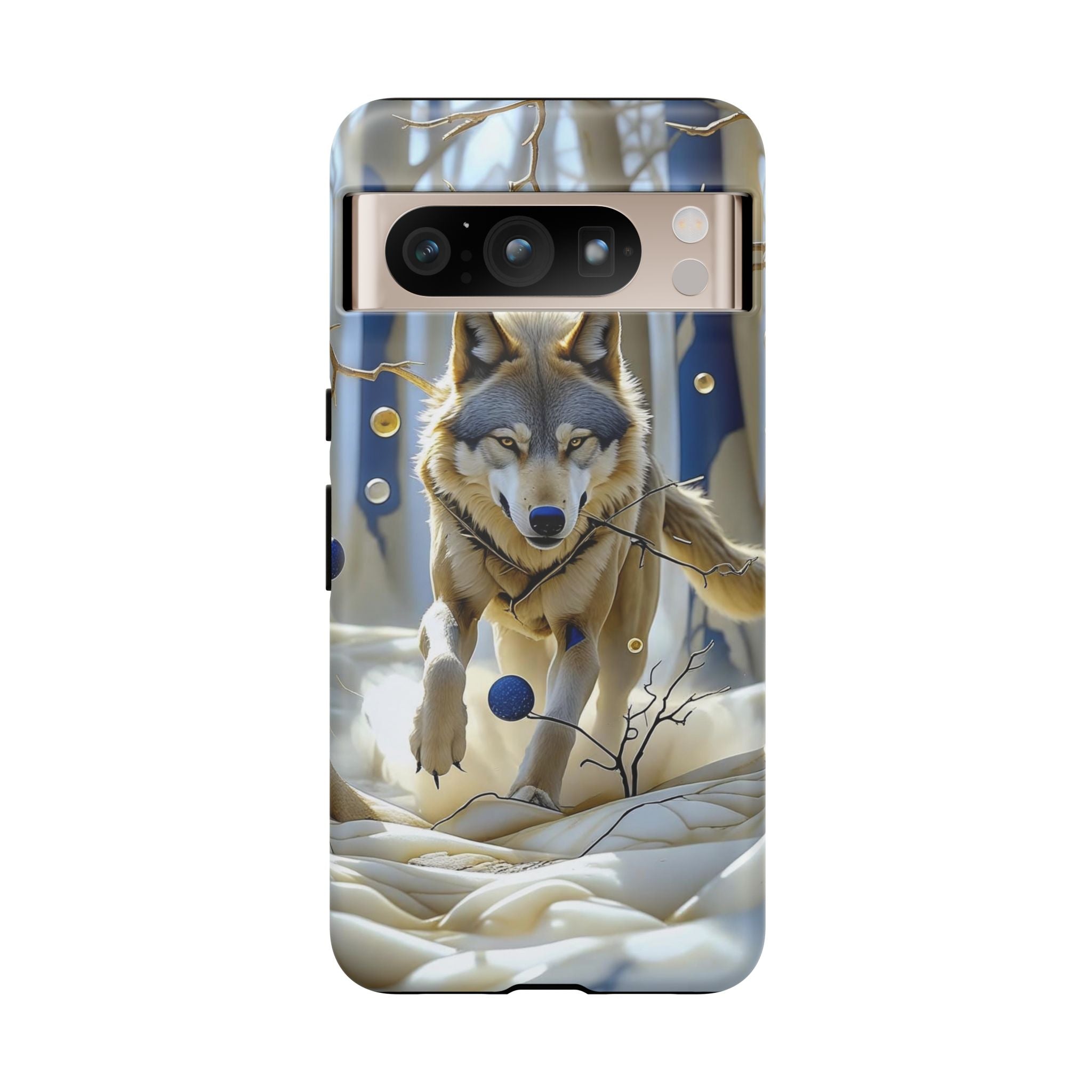 Wolf in Snow Google Pixel Case — Rugged Wildlife