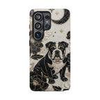 Bulldog Floral Samsung Galaxy Phone Case — Moon & Peony Protective Case