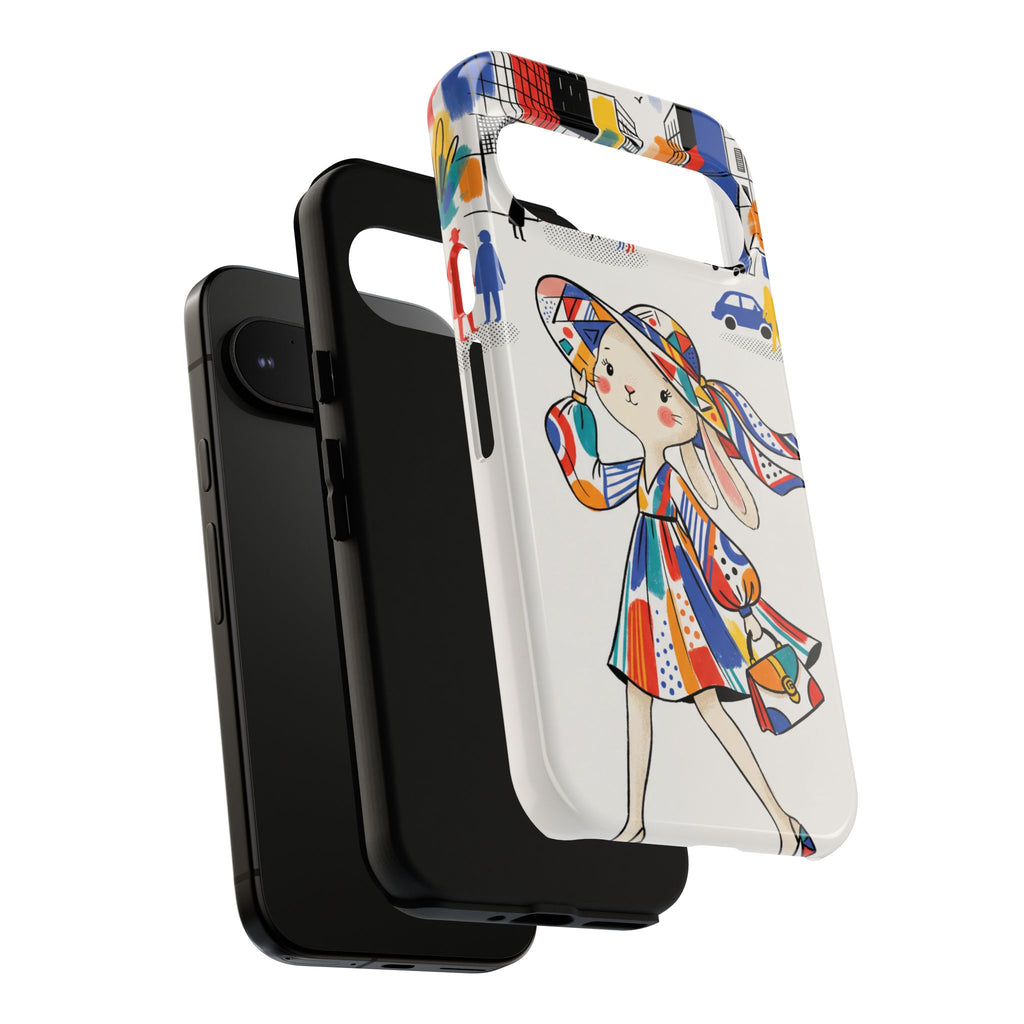 Cover per telefono Google Pixel Chic Bunny City
