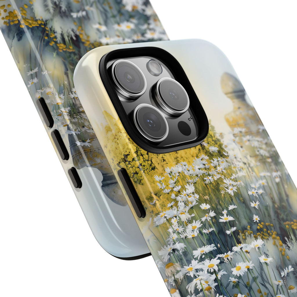 Cover per iPhone "Giardino Fiorito Margherite Acquerello"