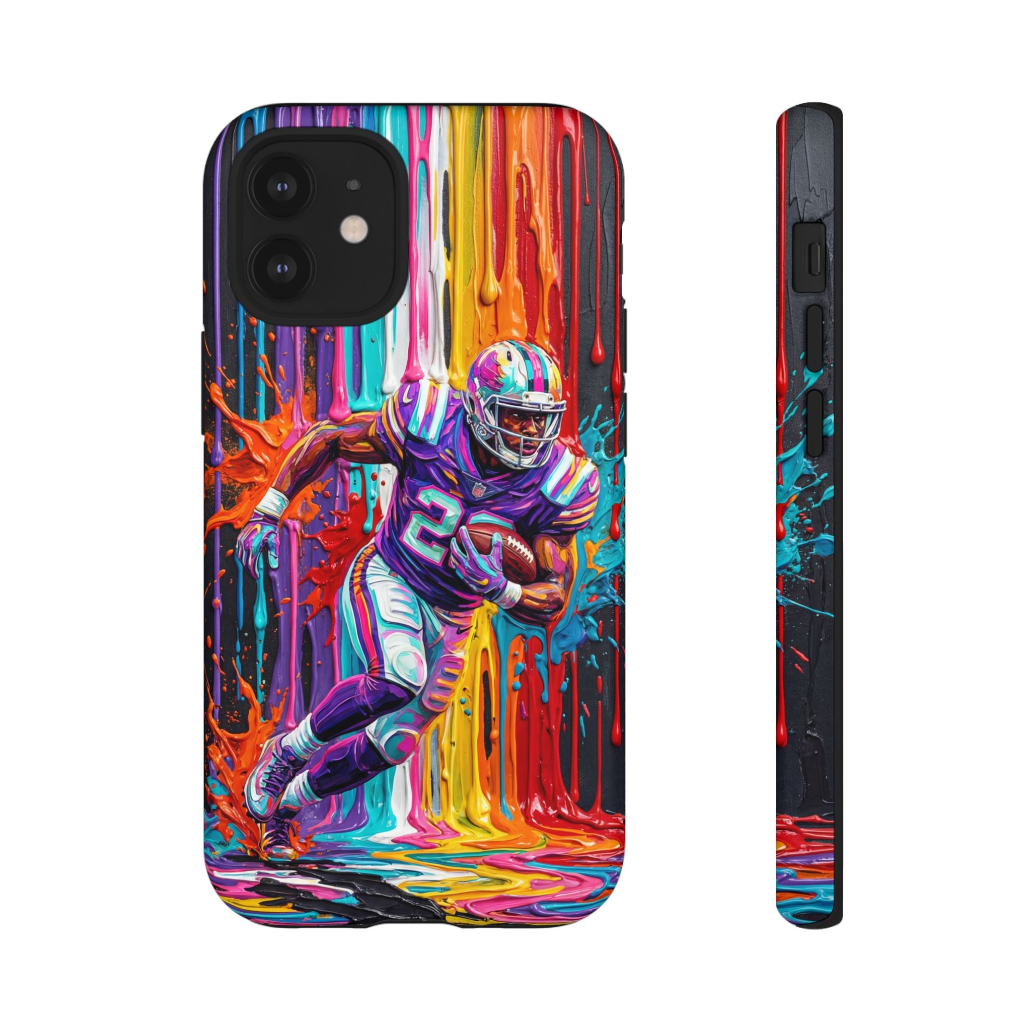 Vibrant American Football Runner iPhone Case