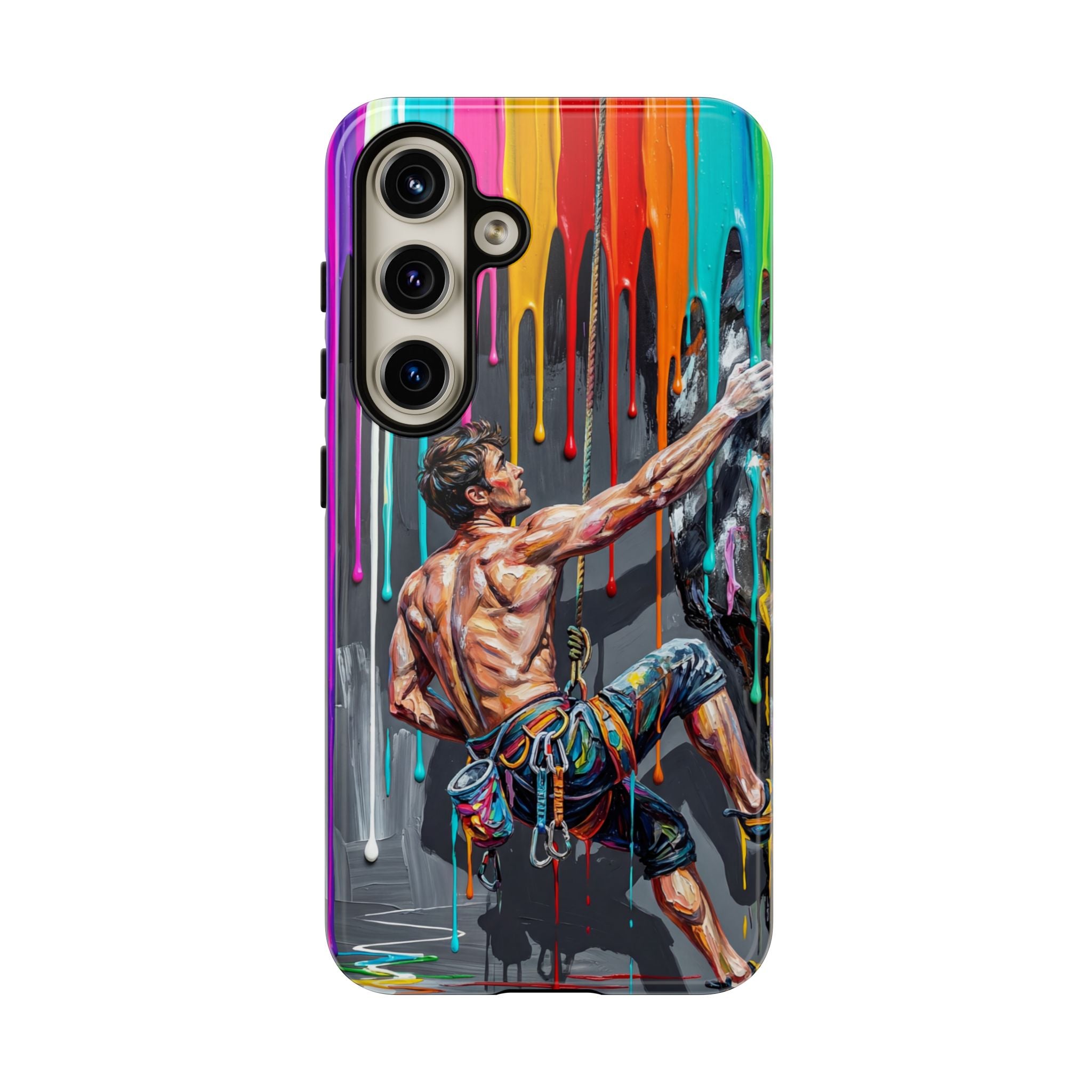 Colourful Rock Climber Art Protective Samsung Galaxy Phone Case