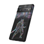 Neon Samurai Google Pixel Phone Case | Cyberpunk City Armor