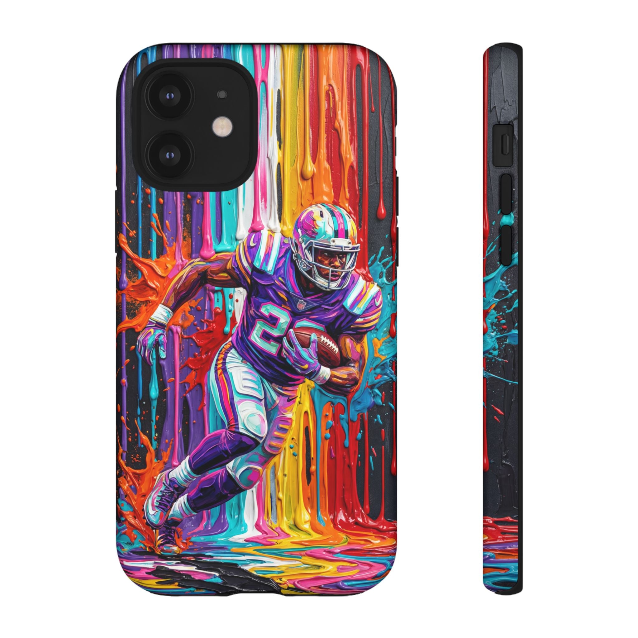Vibrant American Football Runner iPhone Case