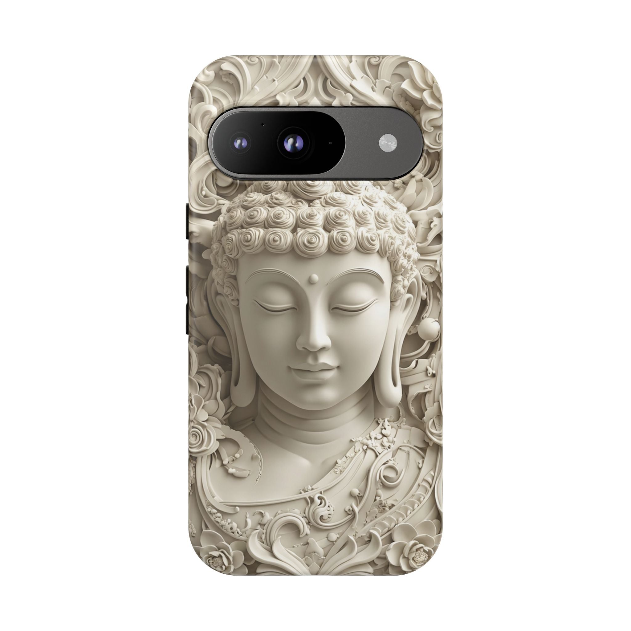 Buddha Relief Google Pixel Case — Serene Zen Protective Phone Cover