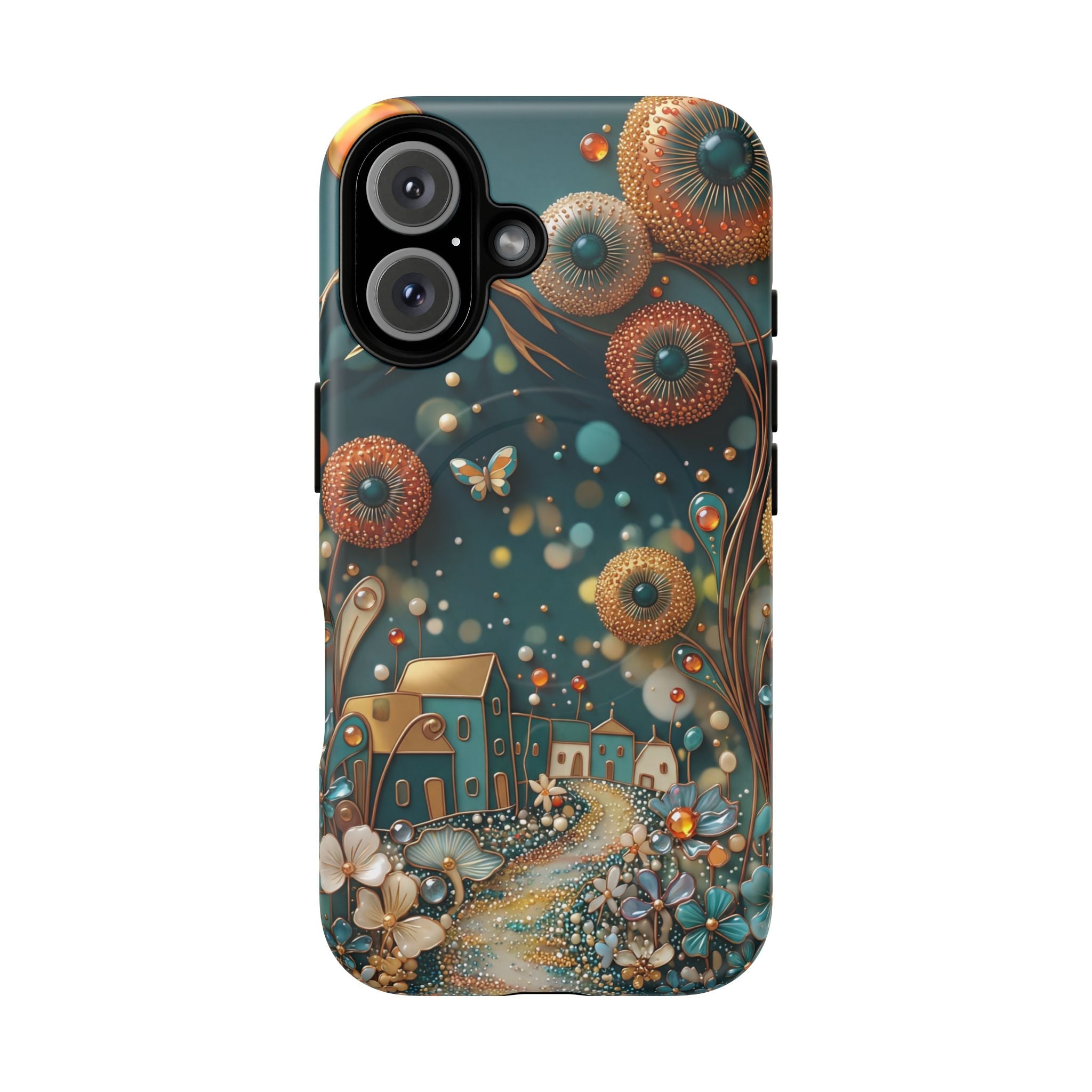 Custodia MagSafe per iPhone con fantasia floreale | Design Dreamy Cottage Garden