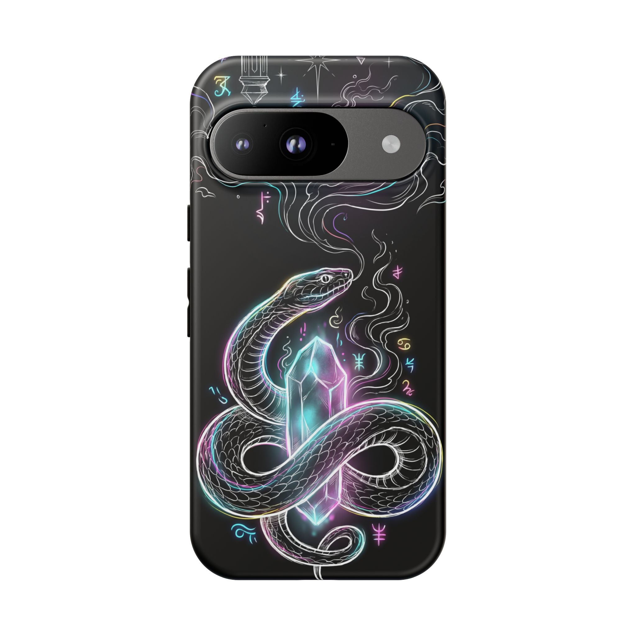 Neon Occult Mystic Snake Crystal Google Pixel Phone Case