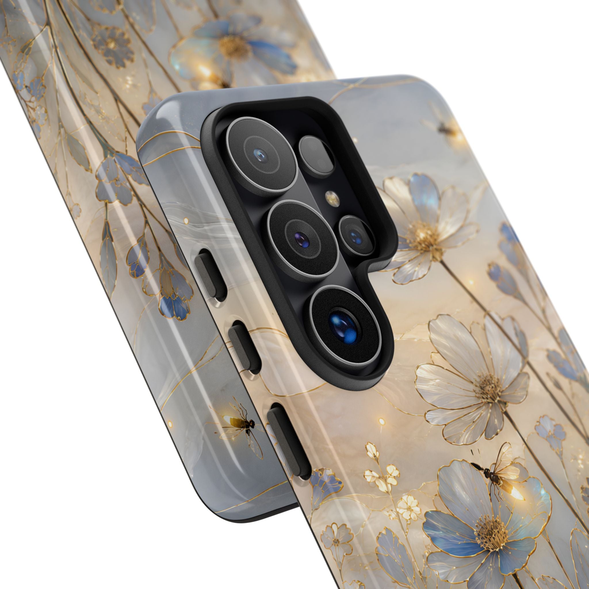 Moonlit Wildflower Samsung Galaxy Phone Case | Firefly Meadow Art Cover