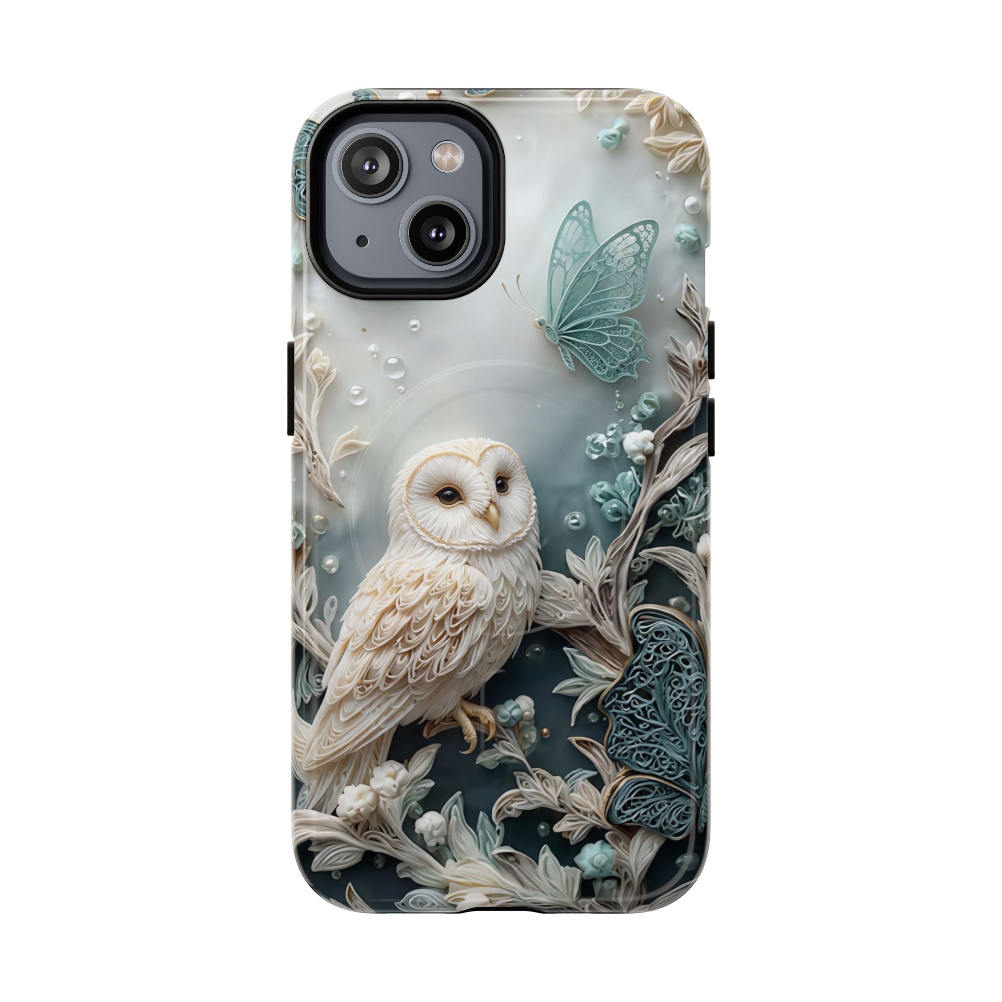 Barn Owl Floral MagSafe Phone Case