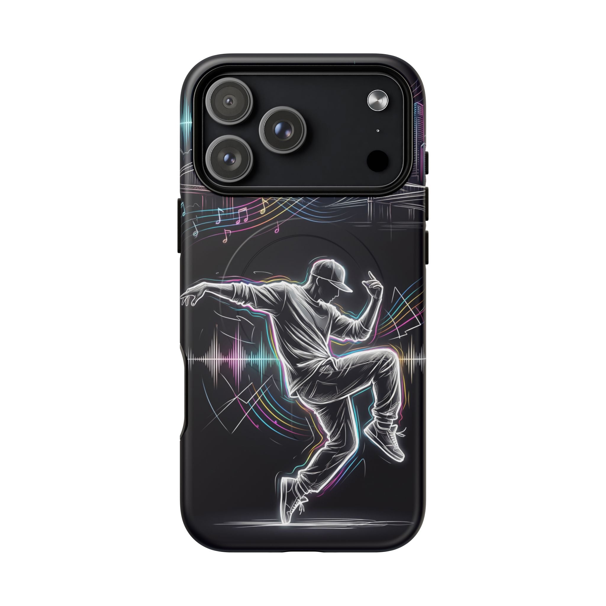 Dancer Neon Skyline MagSafe iPhone Case