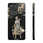 Vintage Chic Samsung Galaxy Phone Case | Stylish Woman Illustration