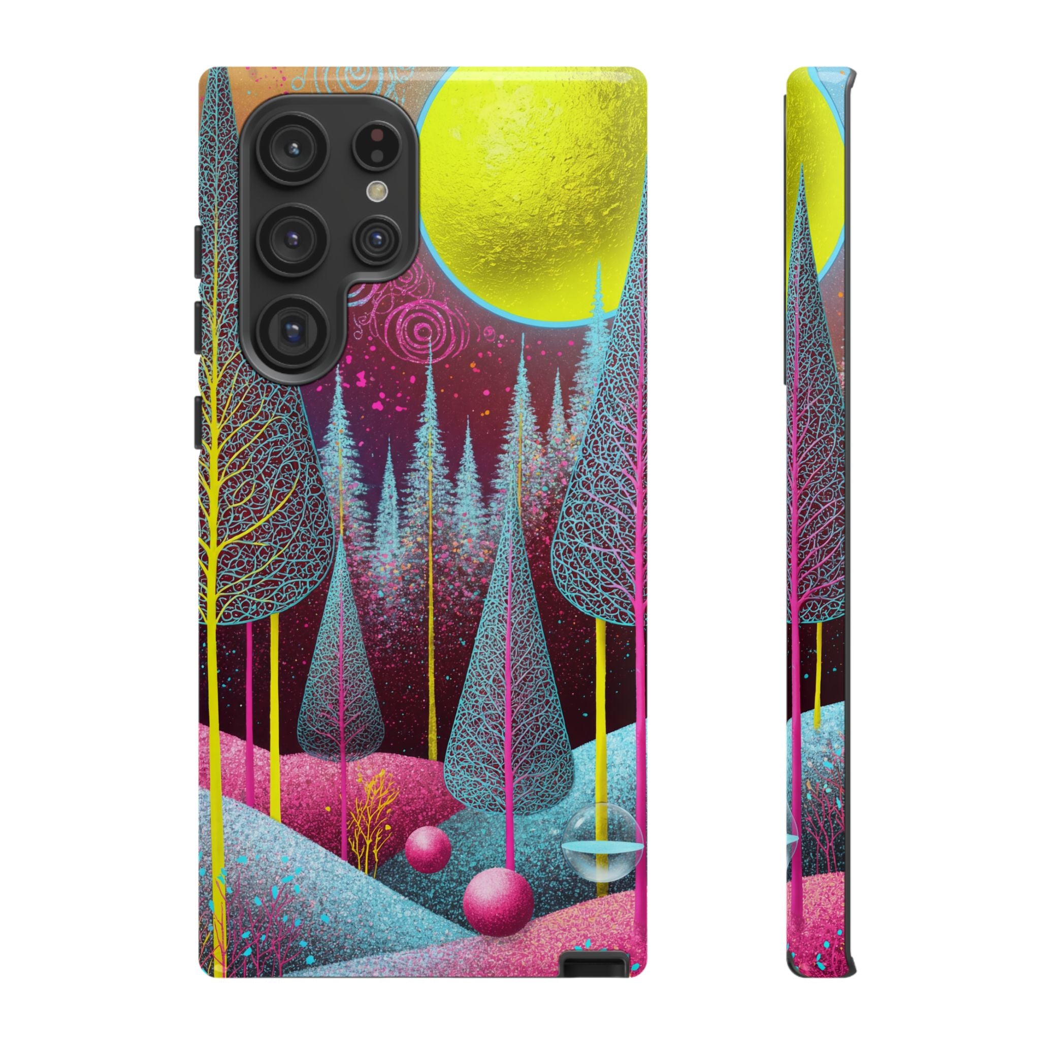 Neon Dreamscape Forest Samsung Galaxy Case