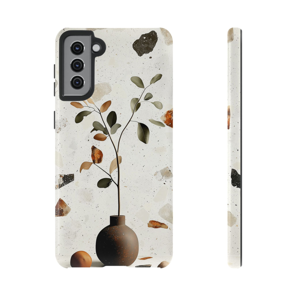 Floral Terrazzo Samsung Galaxy Case | Minimal Vase Botanical