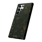 Dark Botanical Tough Samsung Galaxy Phone Case | Moody Forest Owl Cover