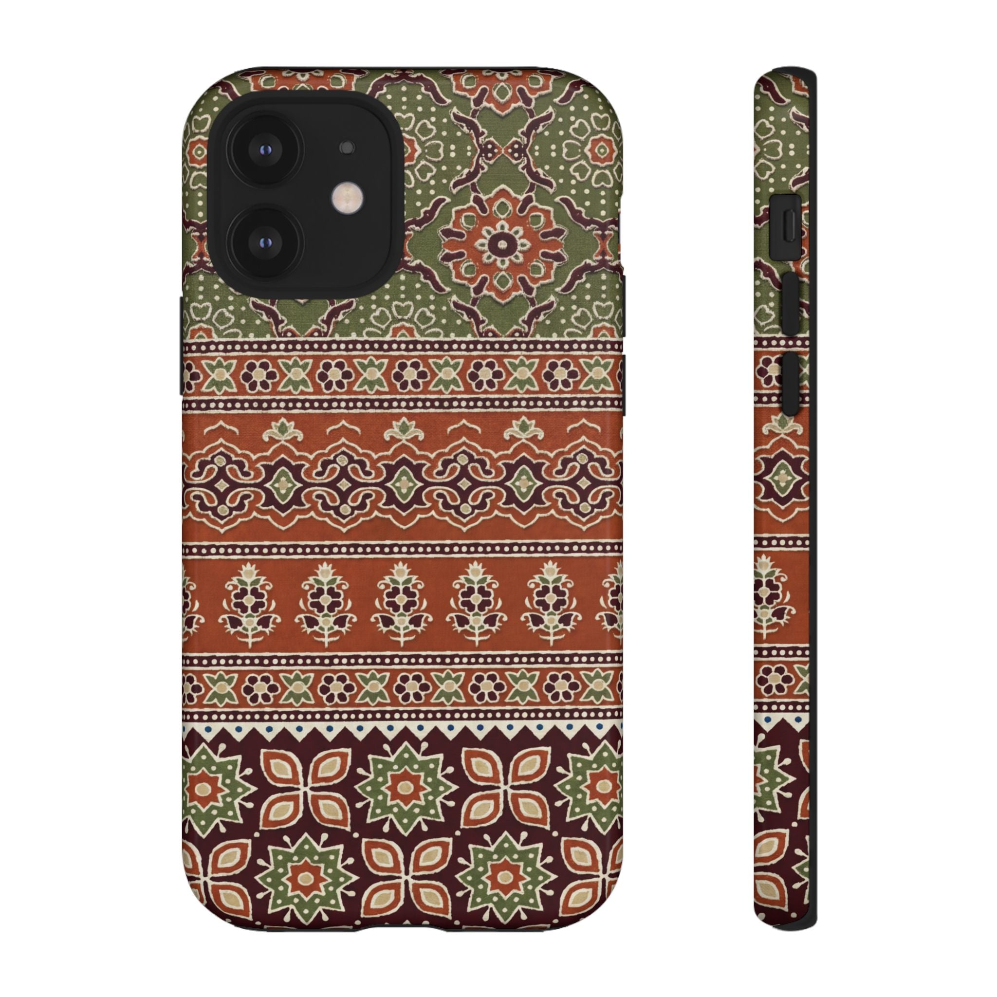 Batik Floral Protective iPhone Case