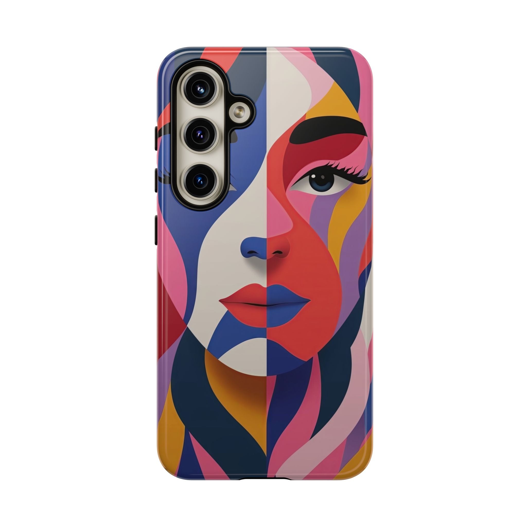 Abstract Colourful Face Samsung Galaxy Case | Vibrant Pop Art