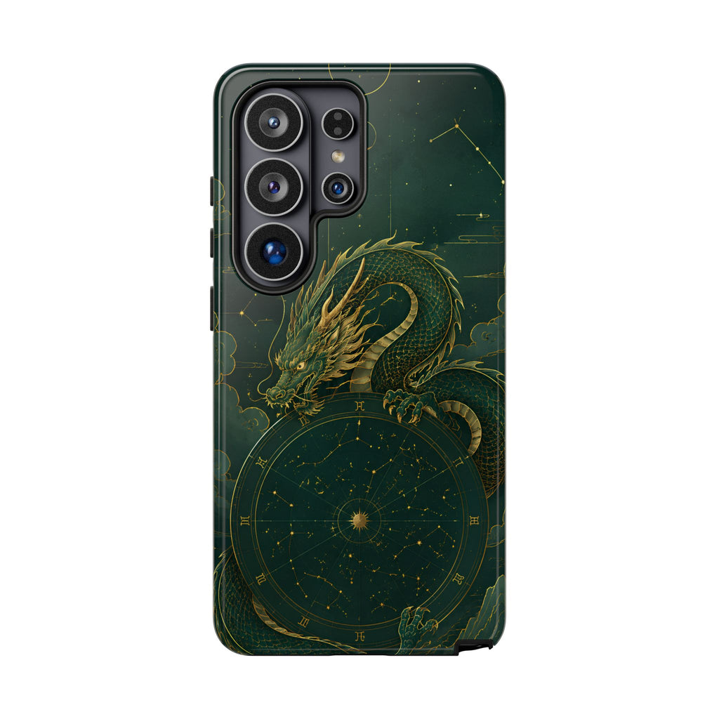 Celestial Dragon Samsung Galaxy Phone Case | Stained Glass Dragon Phone Case