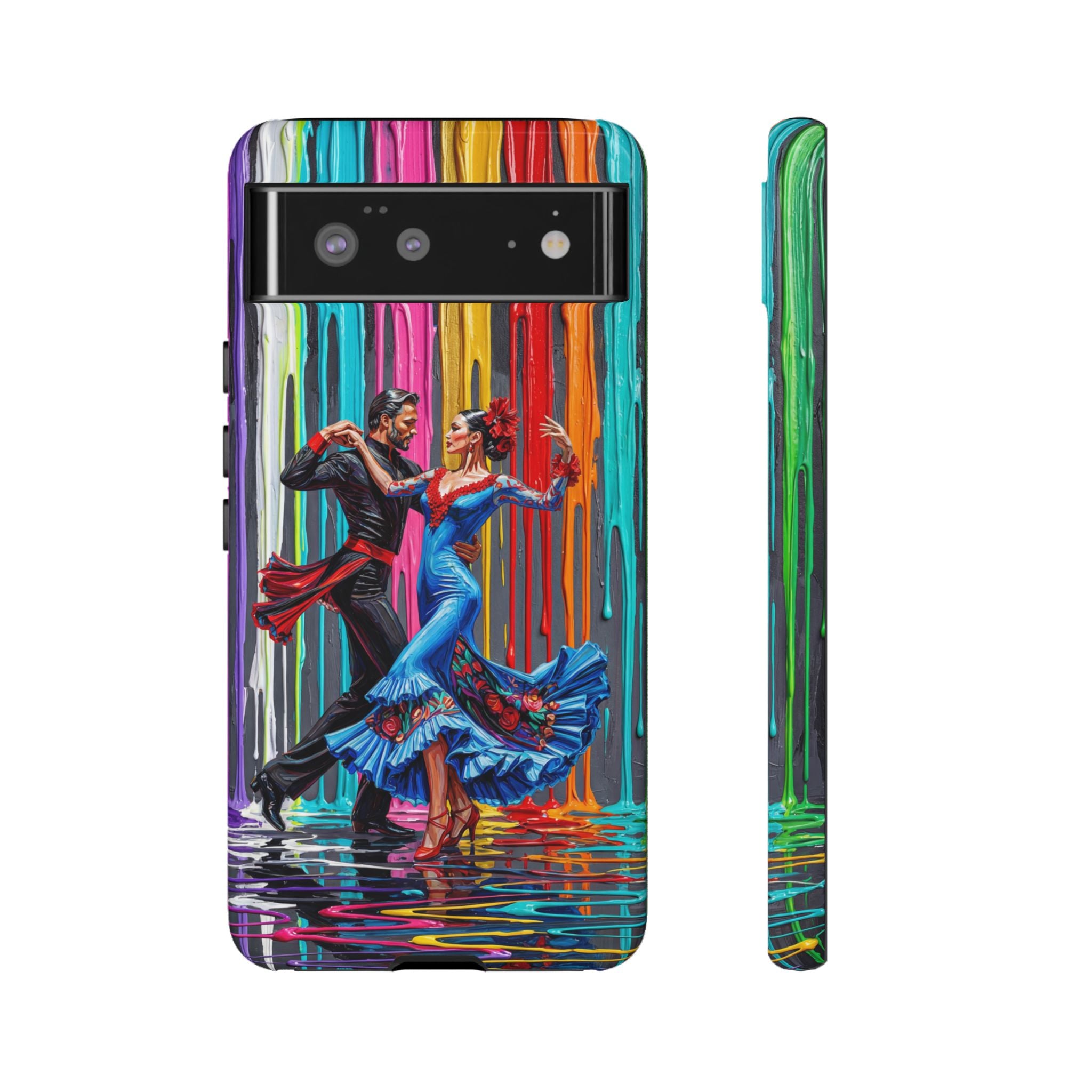Colorful Tango Google Pixel Phone Case | Vibrant Dancing Couple Art Protection