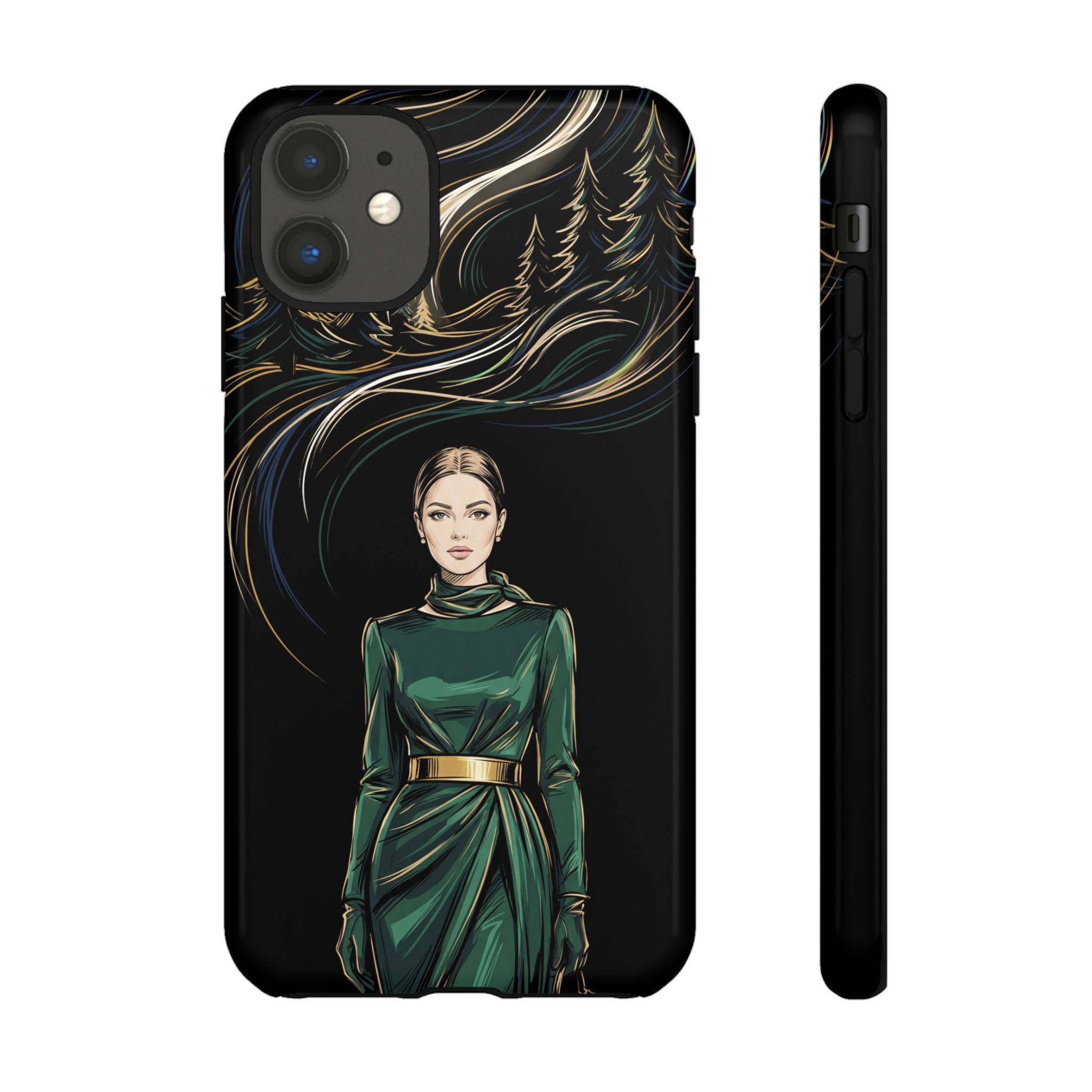 Elegant Forest Woman iPhone Case