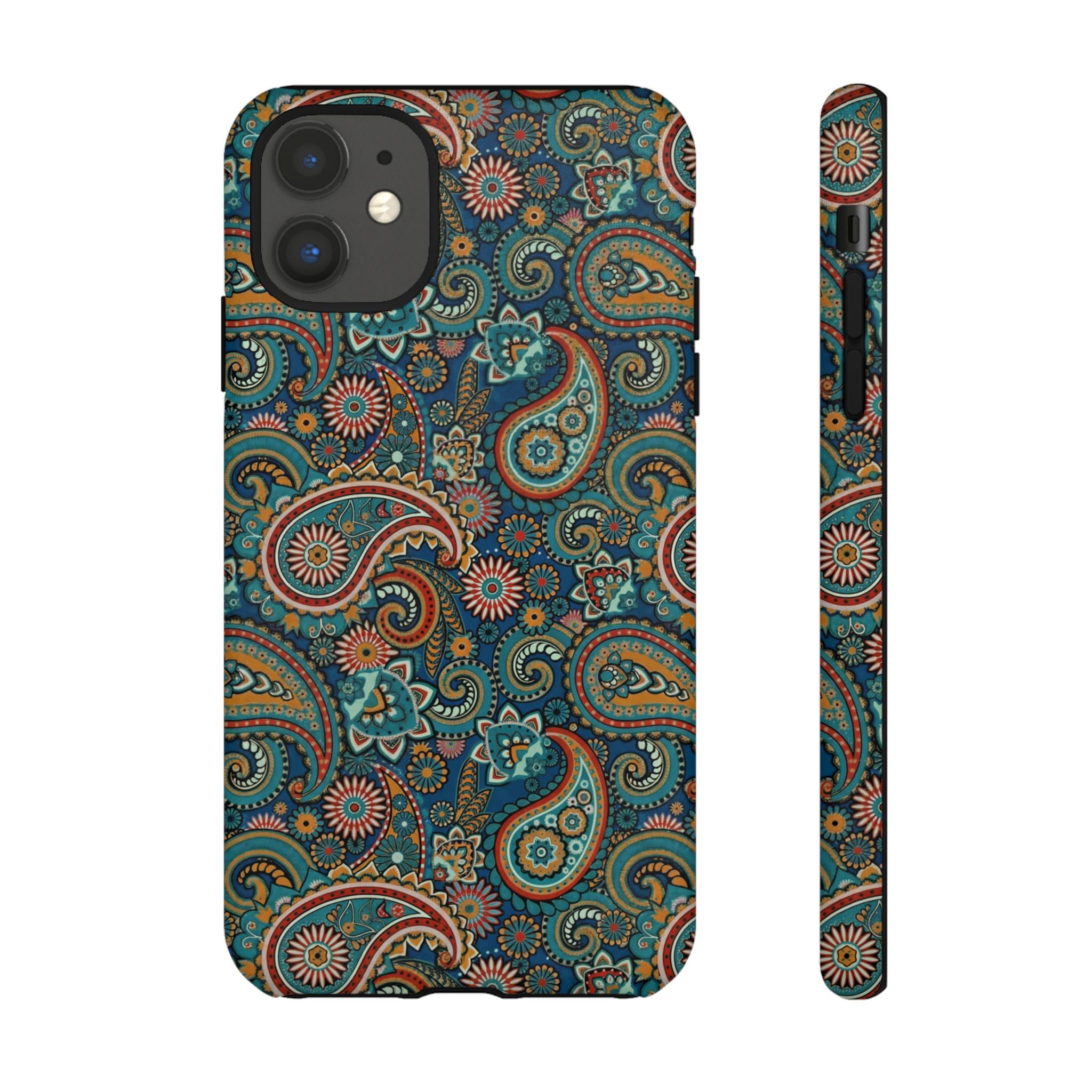 Batik Vibrant Paisley Protective Tough iPhone Case