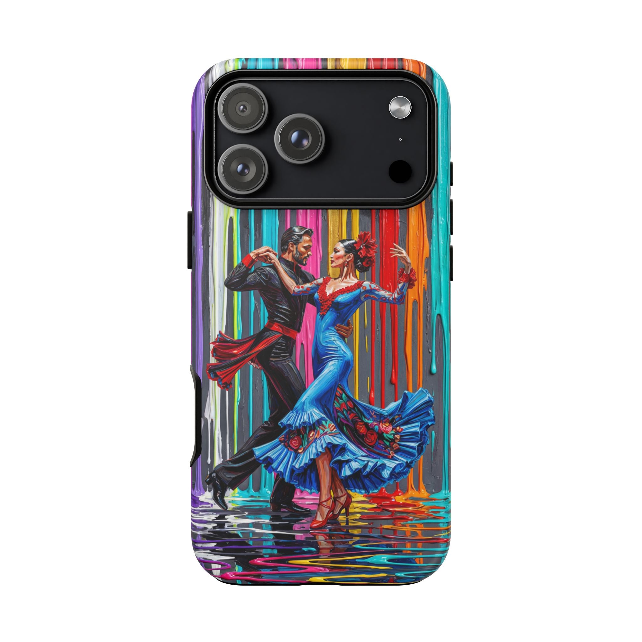 Colorful Tango iPhone Case | Vibrant Dancing Couple Art Protection