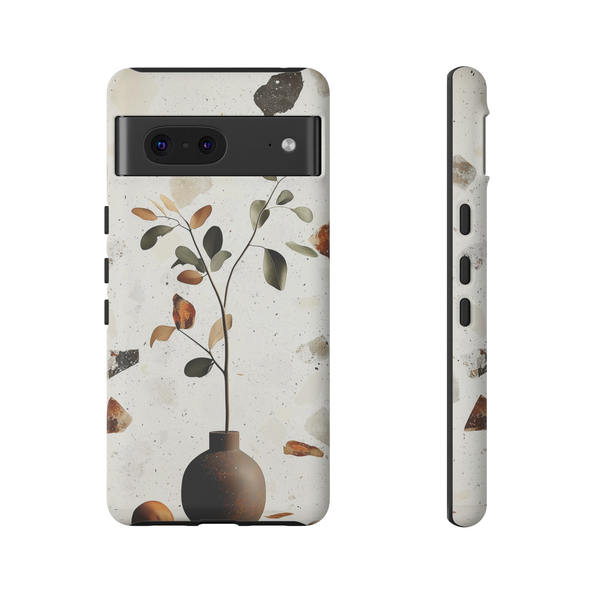 Floral Terrazzo Google Pixel Case | Minimal Vase Botanical